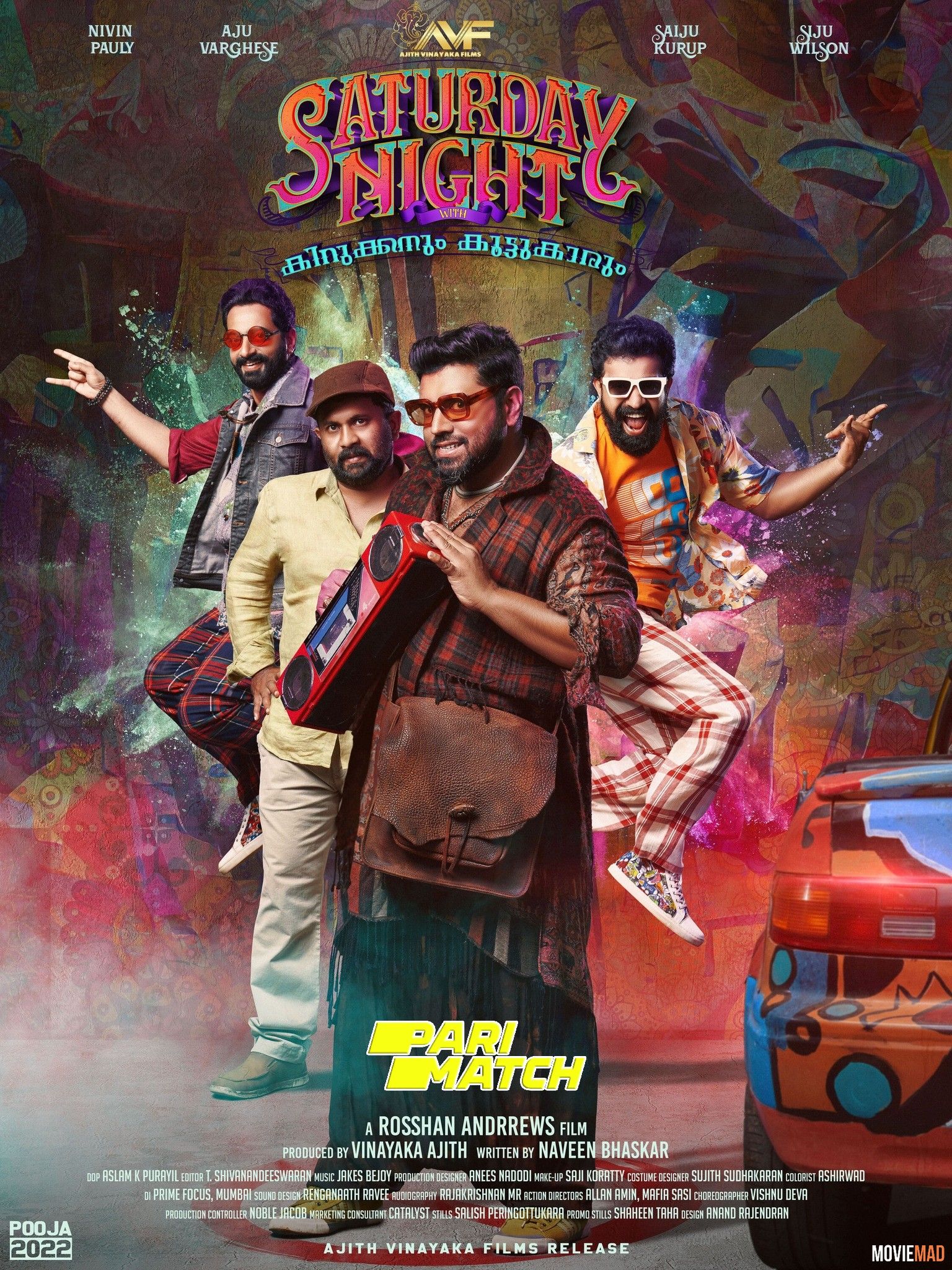 Saturday Night 2022 Malayalam (Voice Over) Dubbed CAMRip Full Movie 720p 480p