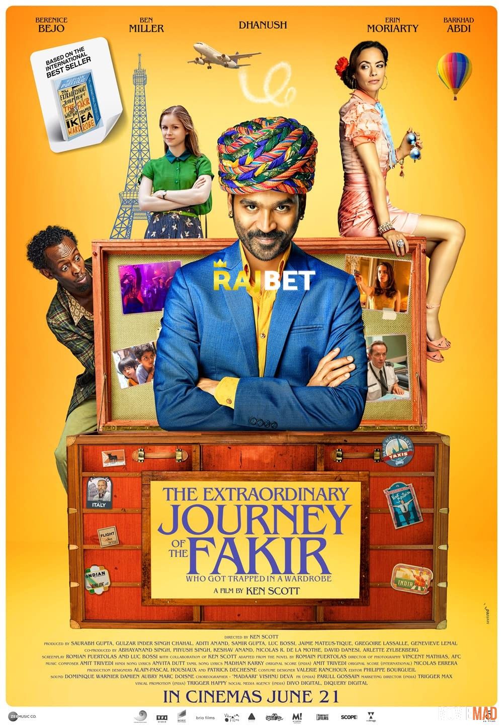 The Extraordinary Journey of the Fakir 2018 Hindi (Voice Over) Dubbed WEBRip Full Movie 720p 480p